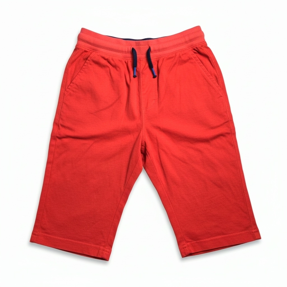 Boden Red and Navy Shorts 9Y